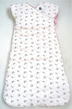 Blümchen -Schlafsack rosa Petit Bateau "wächst mit"