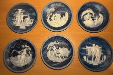 6 Wandteller Franklin Mint Die
