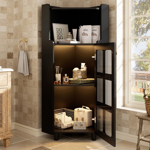 Schwarzer eck schrank - schwarzer, eck-schrank