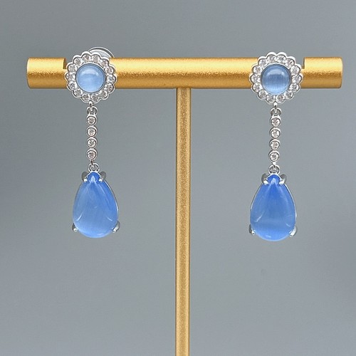 Elegante ohrringe mit blauem - elegante,