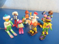 Ponykutsche Figur Skifahrer Wintersport Figuren Schneemann Playmobil 8179