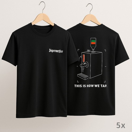 Jägermeister shirt schwarz - t-shirt,