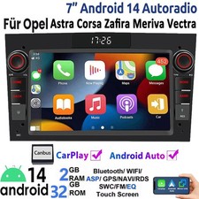 Für Opel Astra H Corsa C D Vivara Zafira B Autoradio Android 14 Carplay GPS NAVI