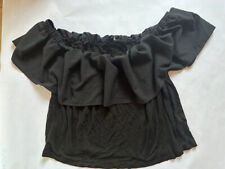 Bluse French Connection XL 40 42 Schwarz Lyocell Zellulose luftig leicht wie neu