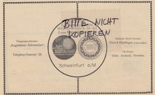 SCHWEINFURT, Werbung 1912