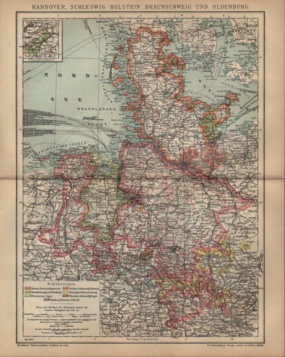 Landkarte map 1902 - :, hannover