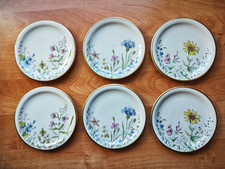 Krautheim Bavaria - Wiesengrund - Anbietschale ca. 18,5 cm, 6 Teller ca. 13 cm