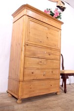 *SELTEN! Antiker Biedermeier Kleiderschrank Sekretär Blender m. Geheimschublade