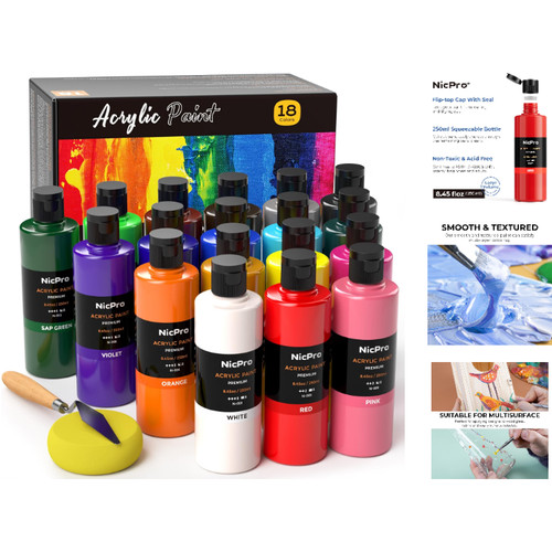 Acrylfarben set 250 - 18,
