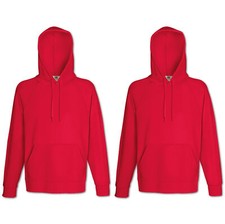 2x Fruit of the Loom Kapuzenpullover Sweatshirt Hoodie Shirt Jacke S M L XL XXL 