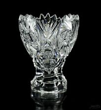 Sammlerobjekt Bleikristall hohe Snack Schale Deko Art Deco Sammler