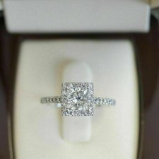 2 Kt Prinzess Diamant Halo