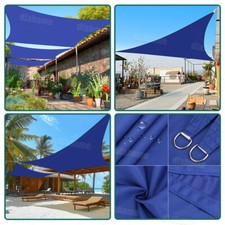 Sonnensegel WASSERDICHT Sonnenschutz Windschutz 98% UV-Schutz Dreieck Rechteck