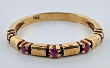 Goldring mit 5 Steinen farbe