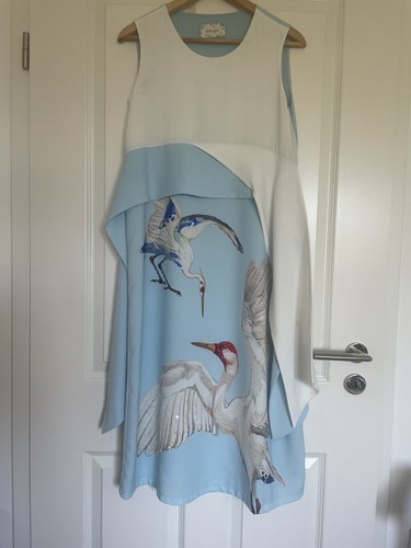 Cocktail dress light blue - dress, in