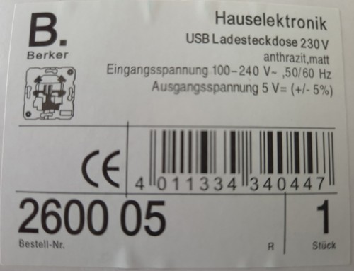 Usb fach ladesteckdose - usb, 2-fach