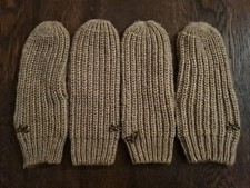 Handschuhe, 2 Paar, beige