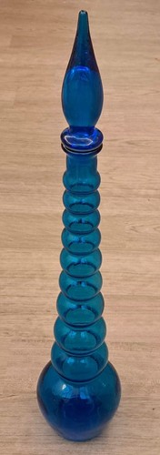 Blaue glasblase karaffe - glasblase, 22"
