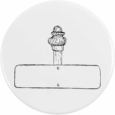Button Pin Anstecker "Leerschild" (BB009741)