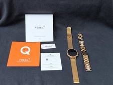 Armbanduhr Fossil Q Venture HR Gen. 4 Smartwatch Gold DW7F1 Damenuhr 2 Armbänder