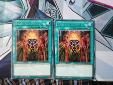 YUGIOH!! 2x Kraft Der Magie MAGO-DE139! Gold Letter Rare!  Mint! 1. Auflage!