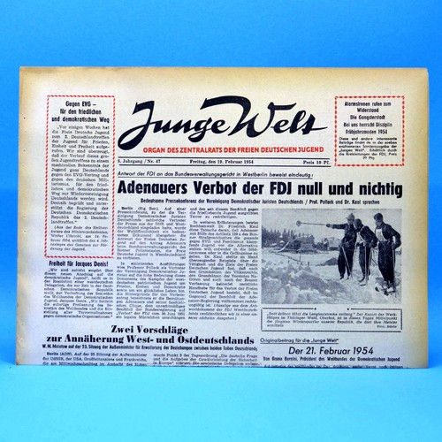 Junge welt 1954 - welt, 19.02.1954