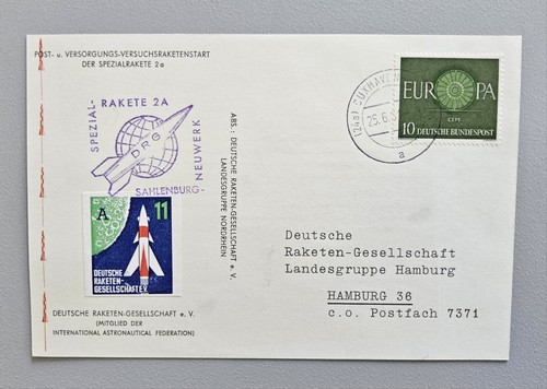 Beleg raketenpost deutschland - beleg, raketenpost,