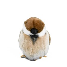 Kuscheltier Spatz Vogel braun