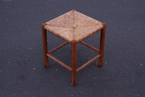 Hocker vintage geflecht design - geflecht,