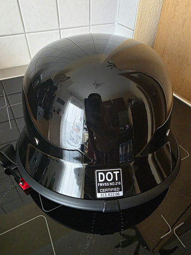 Motorradhelm retro style - motorradhelm, im