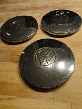 VW Chrom Radkappen Chromkappen Radzierkappen 3 Stück alt