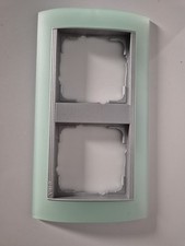 2x  GIRA 2fach Abdeckrahmen Opak Mint Zwischenrahmen Alu 