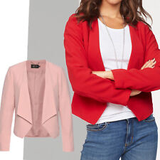 elegant BLAZER MARKE Gr.38/40 M/L EDEL Casual Basic Büro JACKE Flyaway ROT