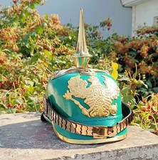 Leder Preußischer Pickelhaube