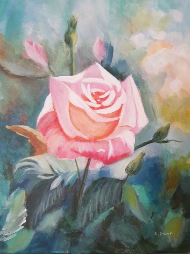 Eine gartenrose ein - eine,
