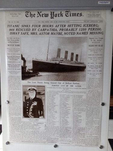 Titanic poster newspaper - titanic,