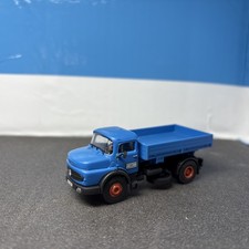 Kibri Mercedes Rundhauber 2 Achsig Pritsche H0 Gebaut Blau
