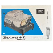 Braun Paximat N 12 electric  - Faltprospekt 8 Seiten