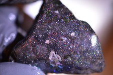 63ct 40x35x10 Black Basalt Matrix Opal Rohstein Rough/Rubbed/Sliced Honduras Gem