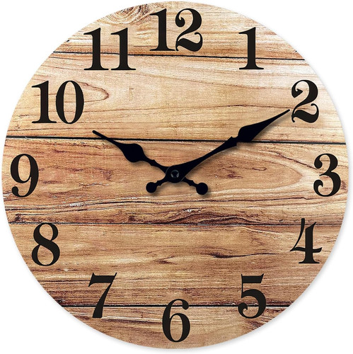 Brown wood kitchen - wood, clocks