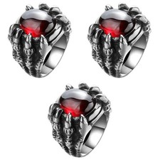  3 PCS Drachenklauenring Drachenringe Vintage -Ringe Drachenschmuck