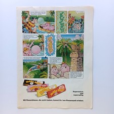 1985 Hubba Bubba Kaugummi Werbeanzeige Werbung Reklame Advertising