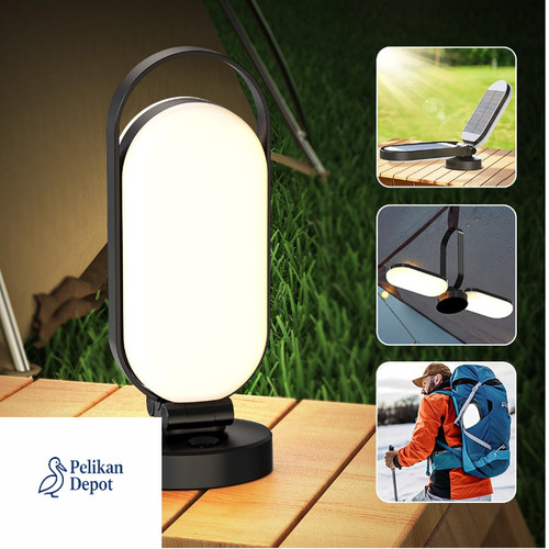 Solar led campinglampe - solar,