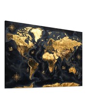 Weltkarte Leinwand Bild