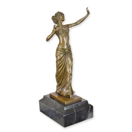 Bronzefigur tänzerin die - bronzefigur,
