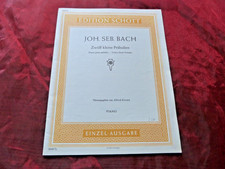 BACH Zwölf kleine Präludien Noten für Klavier