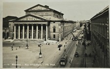 AK München Max Joseph Platz Nationaltheater Maximilianstraße Tram 1931