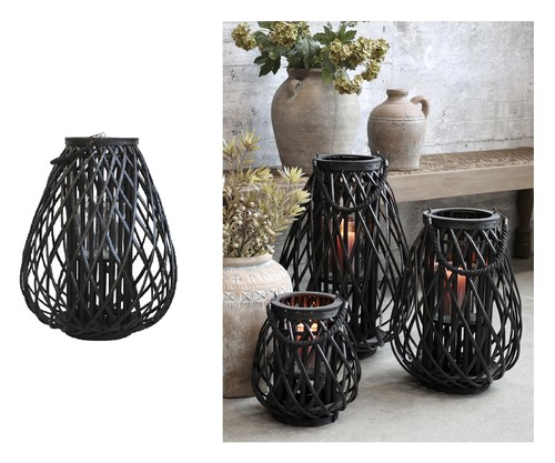 Lampe laterne geflochten - lampe,