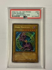 2002 Yugioh Dark Magician BPT-Collectors Tins #BPT-001 Promo PSA 5