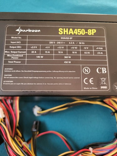 Netzteil sharkoon sha450 - sharkoon, sha450-8p